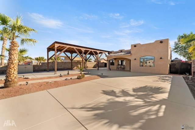 exterior space featuring a patio