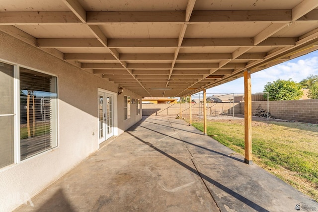 view of patio / terrace with french doors