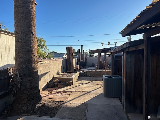 view of patio / terrace with cooling unit