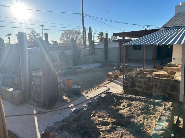 view of yard with a patio