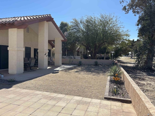 exterior space featuring a patio