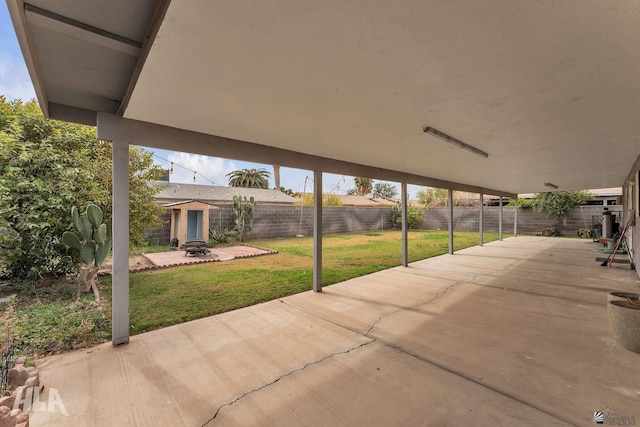 view of patio / terrace featuring a fenced backyard