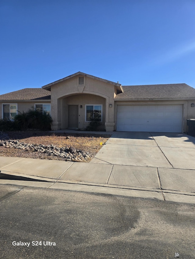 view of front of home featuring a garage