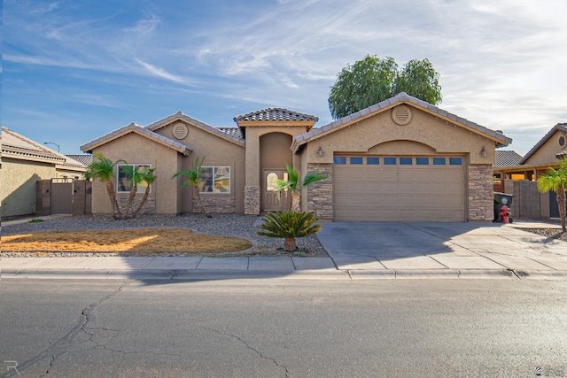 view of front of house featuring a garage