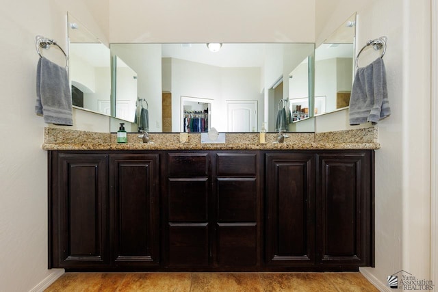 bathroom featuring vanity