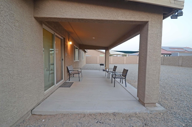 view of patio / terrace featuring a fenced backyard