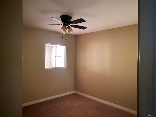 empty room with ceiling fan