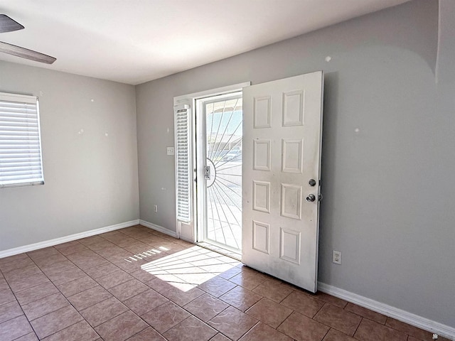 foyer featuring tile patterned floors