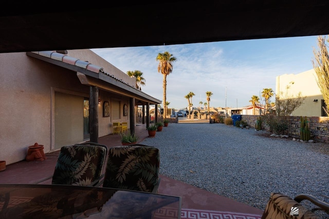 view of yard with a patio