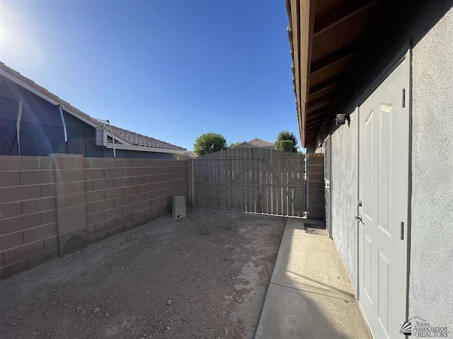 view of home's exterior with a patio area