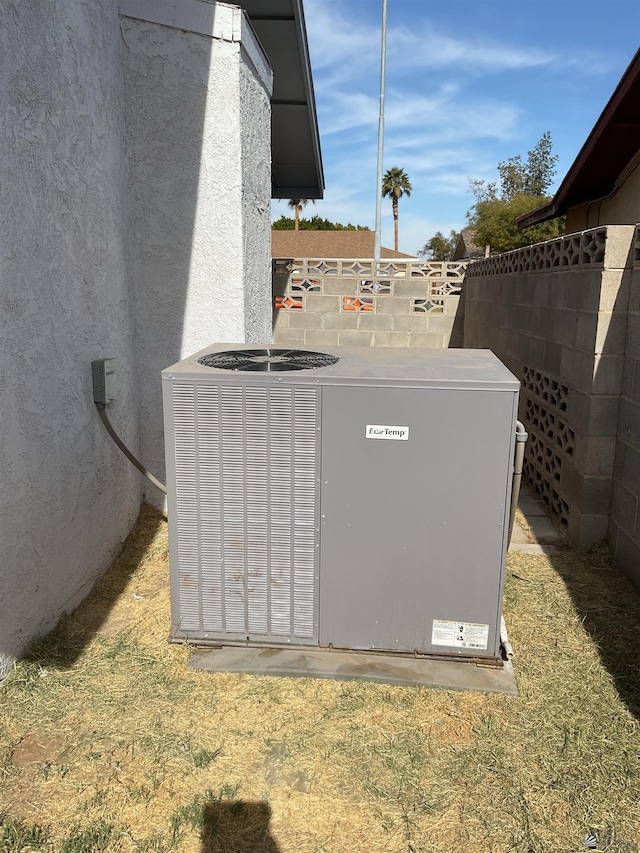 exterior details featuring central air condition unit