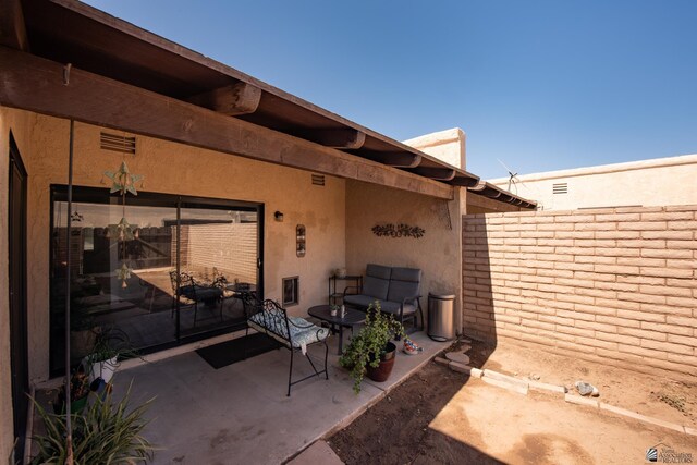 660 E 26th St, Yuma, AZ 85365 - view of patio / terrace with an outdoor hangout area