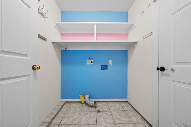 11595 S Prescott Ave, Yuma, AZ 85365 - laundry room featuring washer hookup, electric dryer hookup, and light tile patterned floors
