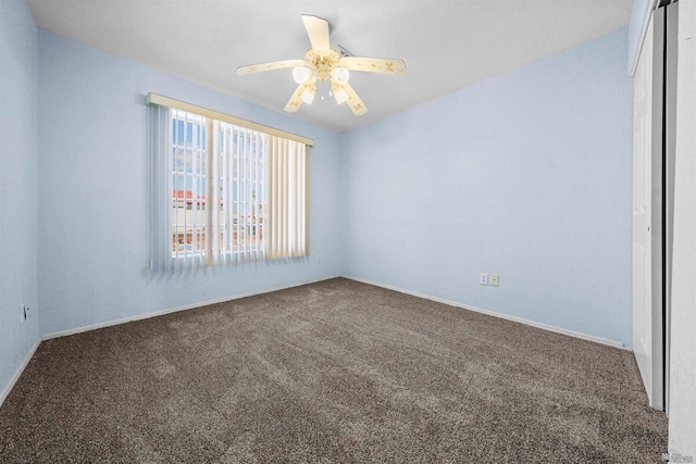 11595 S Prescott Ave, Yuma, AZ 85365 - carpeted spare room featuring ceiling fan and baseboards