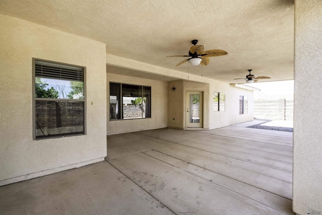 14158 E 49th Dr, Yuma, AZ 85367 - view of patio / terrace with a ceiling fan