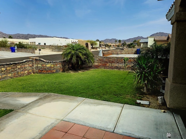 14307 E 49th Ln, Yuma, AZ 85367 - view of yard featuring a patio and a mountain view