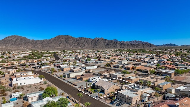 14307 E 49th Ln, Yuma, AZ 85367 - bird's eye view featuring a residential view and a mountain view