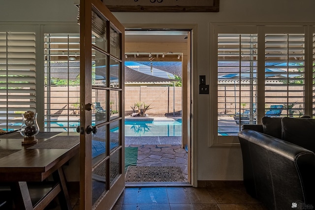 doorway with a wealth of natural light