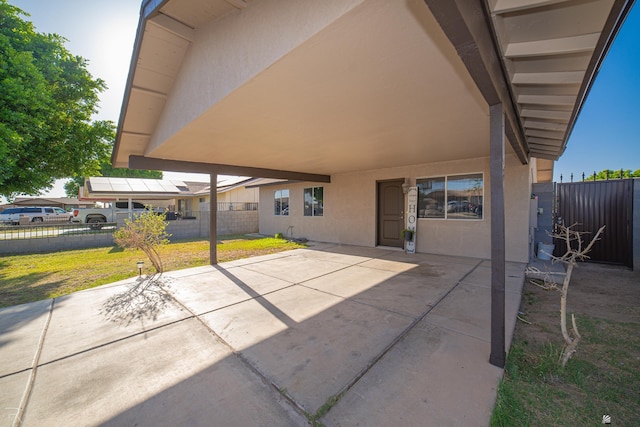 3168 W 31st Ln, Yuma, AZ 85364 - view of patio / terrace with an attached carport