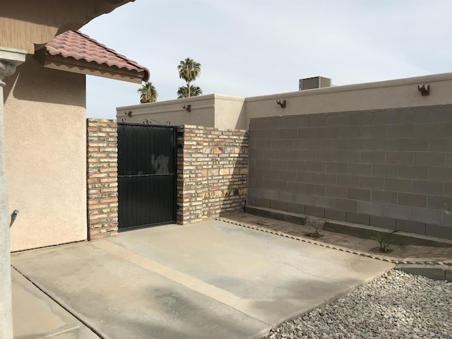 11551 E Via Salida, Yuma, AZ 85367 - view of patio / terrace with fence and a gate