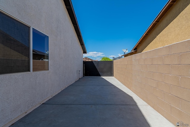view of patio with fence