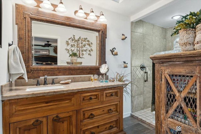 1925 S Ridgeview Dr, Yuma, AZ 85364 - bathroom featuring vanity and a walk in shower