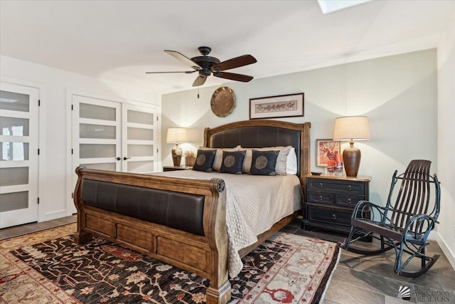 1925 S Ridgeview Dr, Yuma, AZ 85364 - bedroom featuring ceiling fan and baseboards
