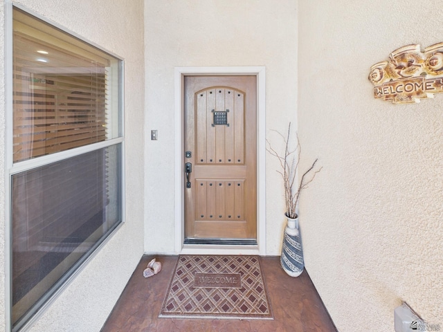 14340 E 49th Ln, Yuma, AZ 85367 - property entrance with stucco siding