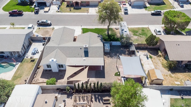 birds eye view of property featuring a residential view