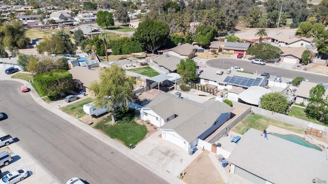 bird's eye view featuring a residential view