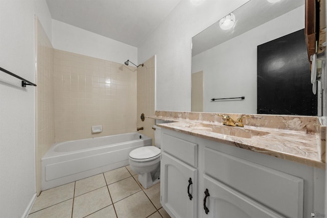 2045 S 14th Ave Unit 74, Yuma, AZ 85364 - full bathroom featuring toilet, tile patterned floors, vanity, and  shower combination