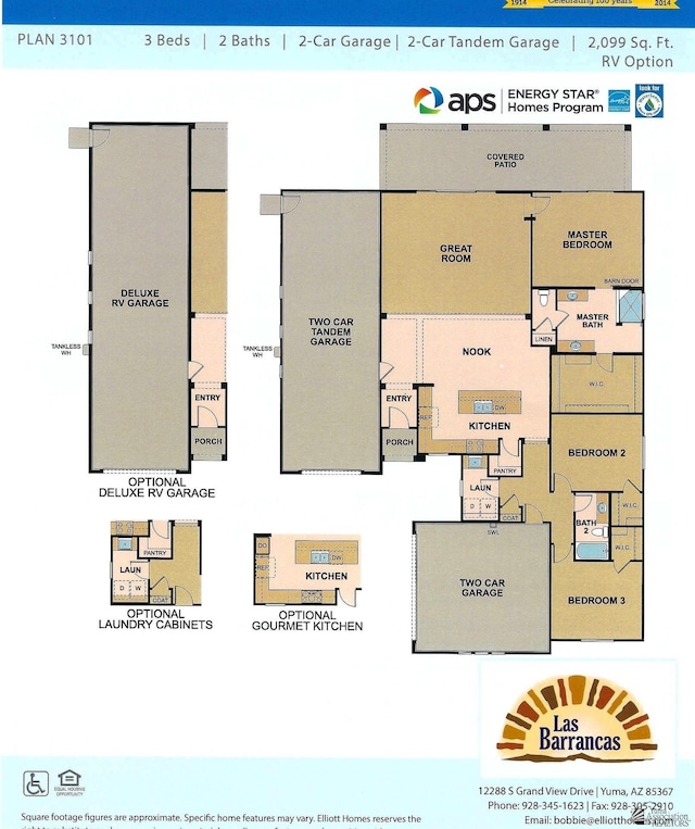 12371 S Grandview Dr, Yuma, AZ 85367 - view of home floor plan