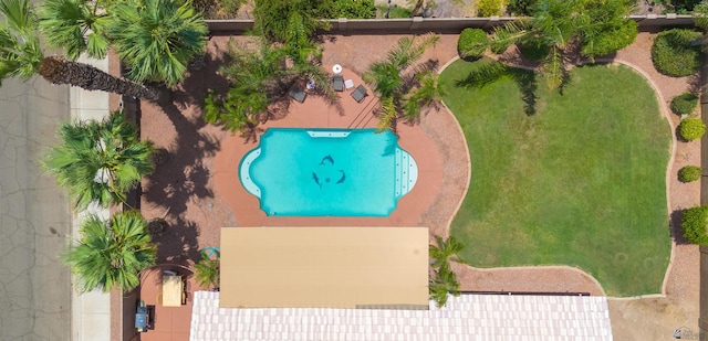 3875 W 26th St, Yuma, AZ 85364 - bird's eye view of a pool area
