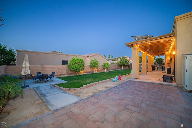 view of patio / terrace with a fenced backyard