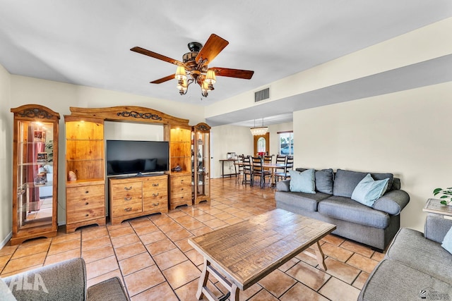 1582 E 27th St, Yuma, AZ 85365 - living room featuring ceiling fan