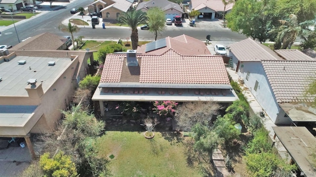 drone / aerial view featuring a residential view