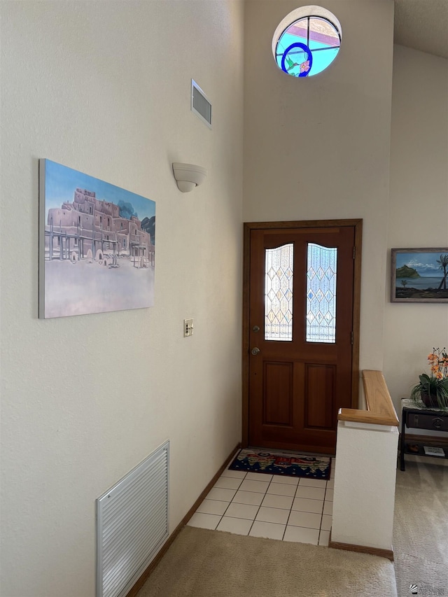 10218 S Del Rico, Yuma, AZ 85367 - foyer featuring light colored carpet, visible vents, and a wealth of natural light