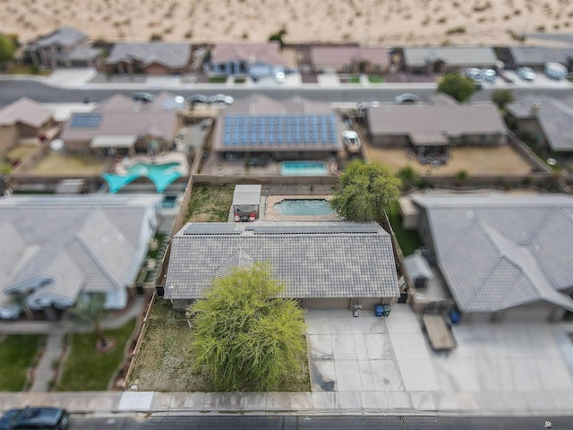 6257 E 47th St, Yuma, AZ 85365 - aerial view of residential area with a pool area