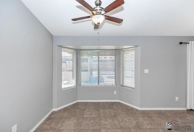 6257 E 47th St, Yuma, AZ 85365 - spare room featuring a ceiling fan and tile patterned flooring