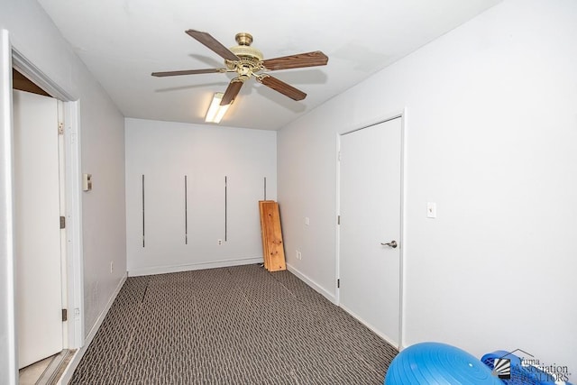 1358 S 22nd Ave, Yuma, AZ 85364 - unfurnished bedroom featuring carpet floors, ceiling fan, and baseboards
