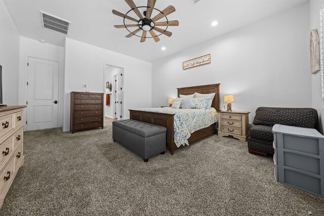 5922 E 47th St, Yuma, AZ 85365 - bedroom with carpet flooring, recessed lighting, and ceiling fan