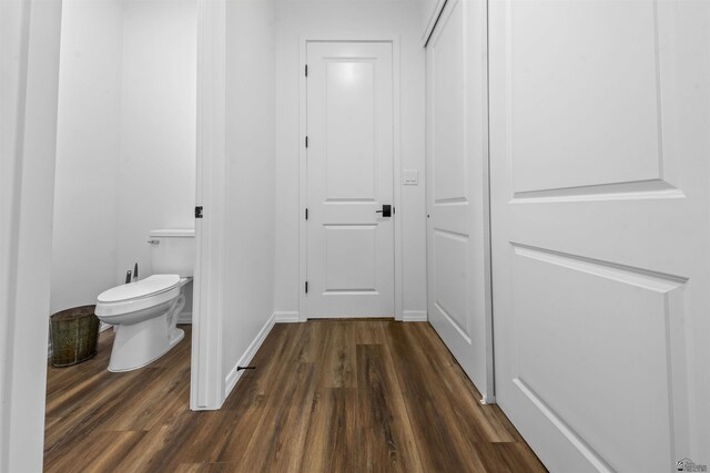 5922 E 47th St, Yuma, AZ 85365 - bathroom with toilet and wood finished floors