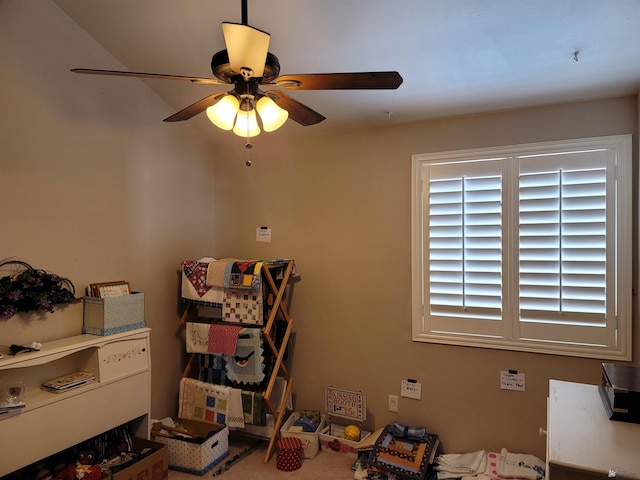 10842 S Via Salida, Yuma, AZ 85367 - interior space with a ceiling fan