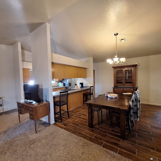 6397 E 42nd St, Yuma, AZ 85365 - dining area featuring wood finish floors and a chandelier