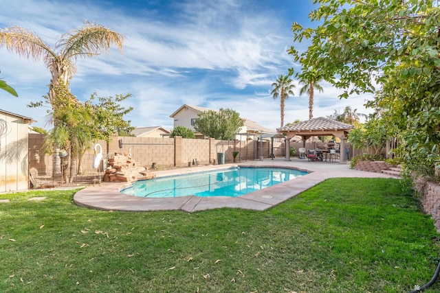 1653 S 42nd Ave, Yuma, AZ 85364 - view of pool featuring a gazebo and a patio