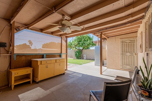 1221 S 10th Ave, Yuma, AZ 85364 - view of patio / terrace featuring ceiling fan