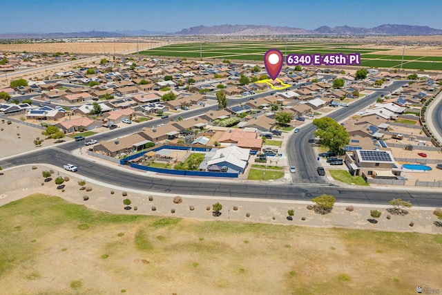 6340 E 45th Pl, Yuma, AZ 85365 - drone / aerial view of a mountainous background