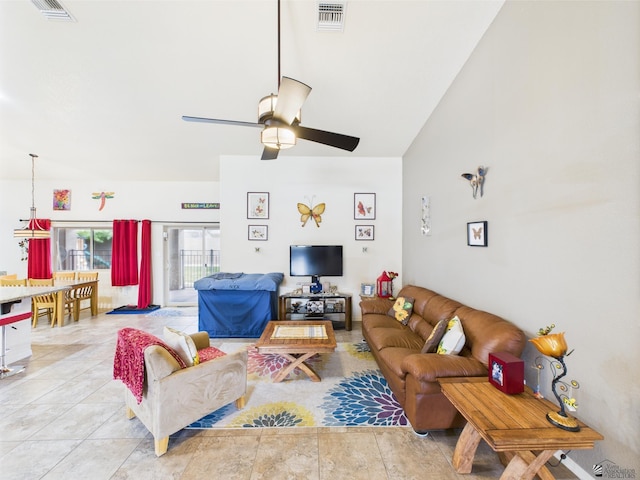 5936 E 39th St, Yuma, AZ 85365 - living room with ceiling fan