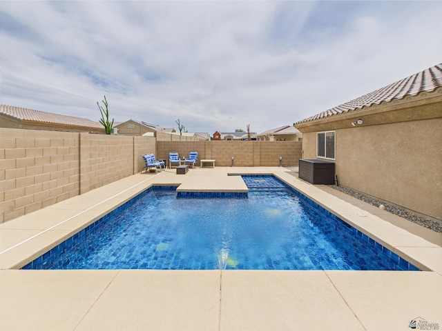 5936 E 39th St, Yuma, AZ 85365 - view of pool featuring a patio area, a fenced backyard, and an outdoor hangout area