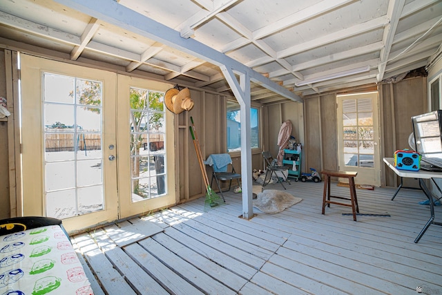 12687 E 42nd Pl, Yuma, AZ 85367 - interior space featuring wood-type flooring and french doors
